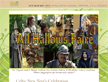 Tablet Screenshot of allhallowsfaire.com